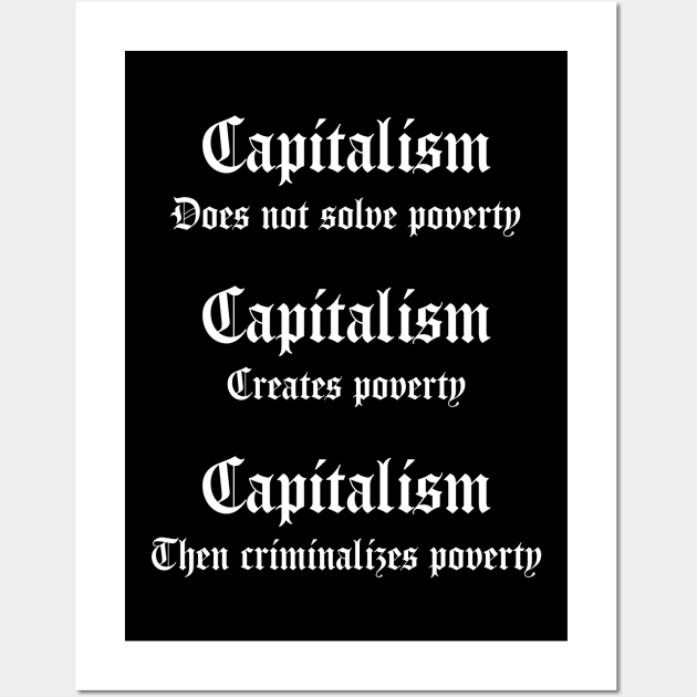 Anti Capitalism Wall Art by n23tees